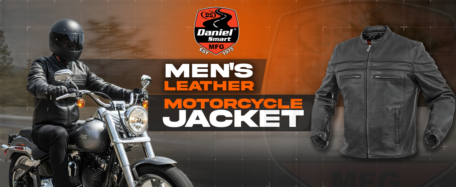 ダニエル Amazon.com: Daniel Smart Men Motorcycle Black Leather Jacket